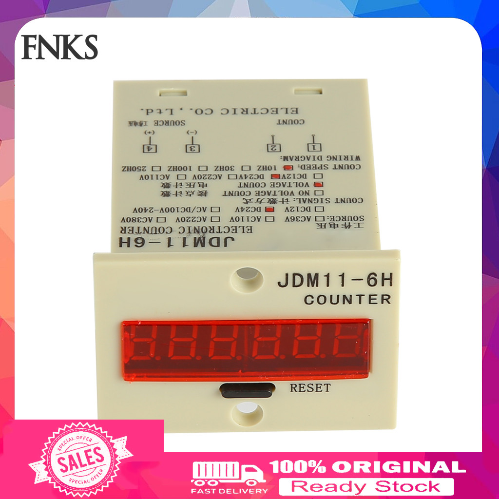 JDM11-6H Electronic Counter 6 Digit LED Digital Display