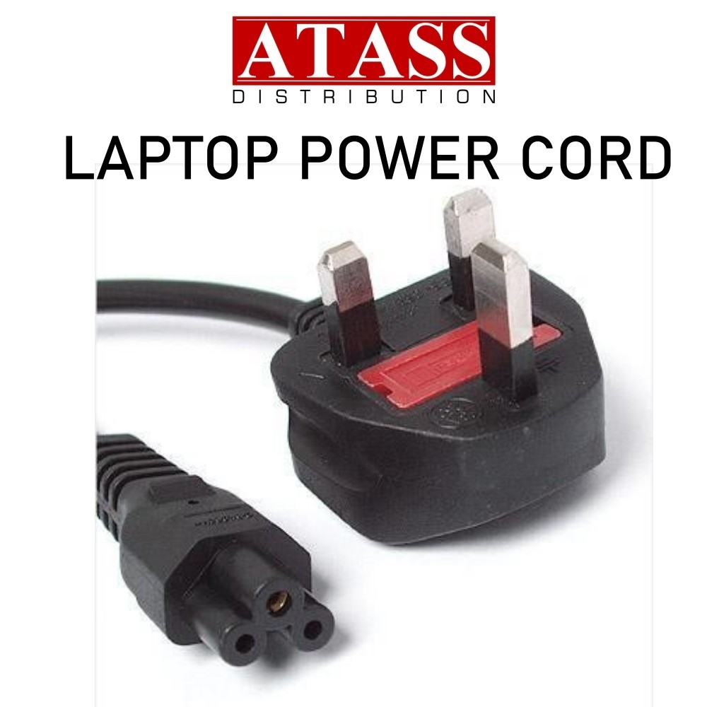 PREMIUM LAPTOP POWER CORD Power Cable 3 Pin with Fuse for Notebook ...