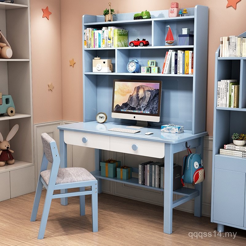 Children's Desk Bookshelf All-in-One Simple Desktop Computer z Desk ...