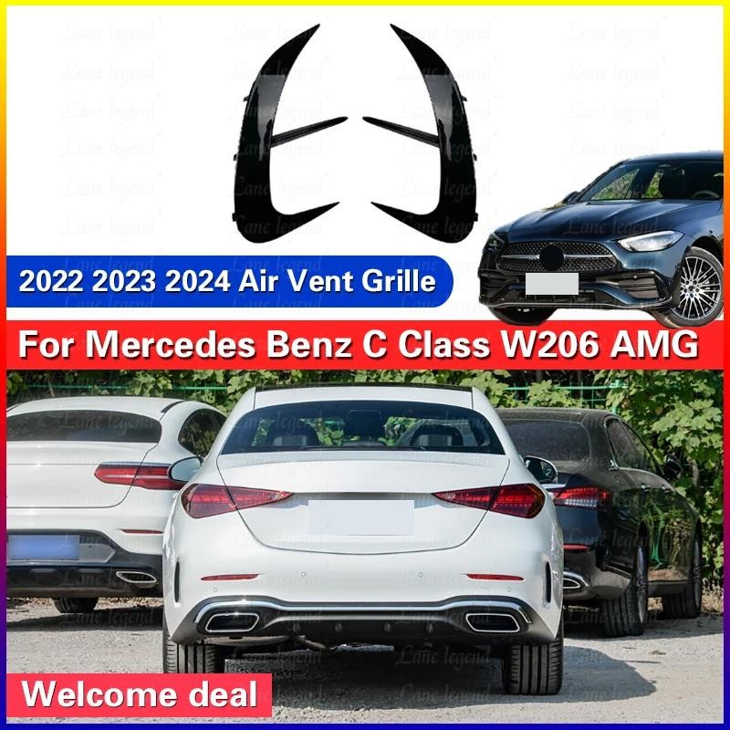 Car Rear Bumper Splitter For Mercedes-Benz C-Class W206 C200 C220 C260 ...