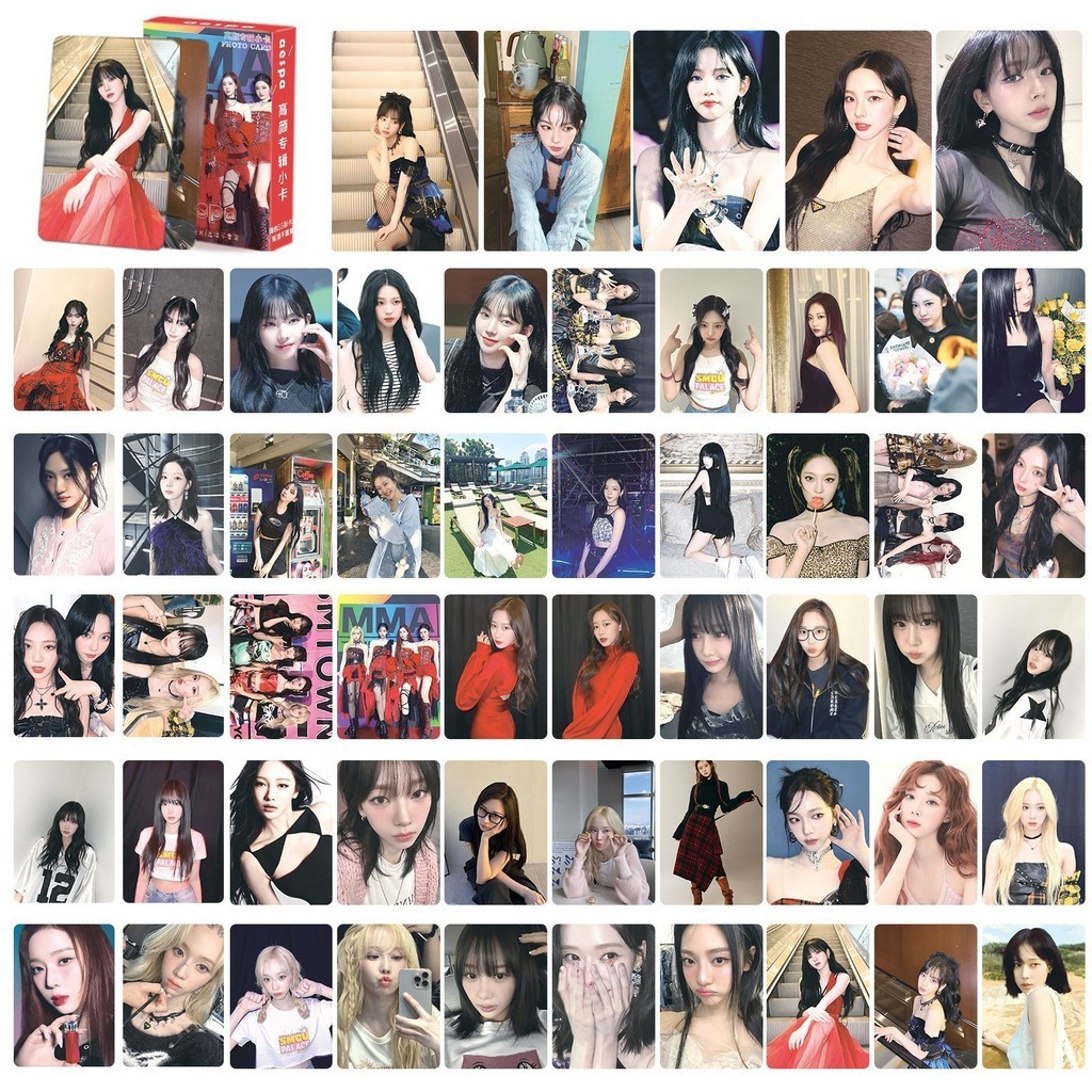 55pcs Aespa Lomo Cards Christmas Drama 3rd Mini Album My World