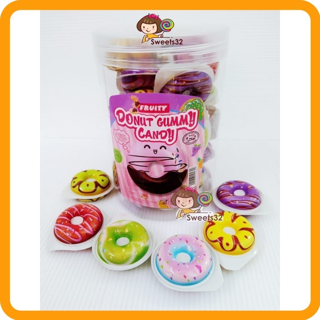 HPG Fruity Donut Gummy Soft Candy (±11gX30pcs) HALAL | Shopee Malaysia