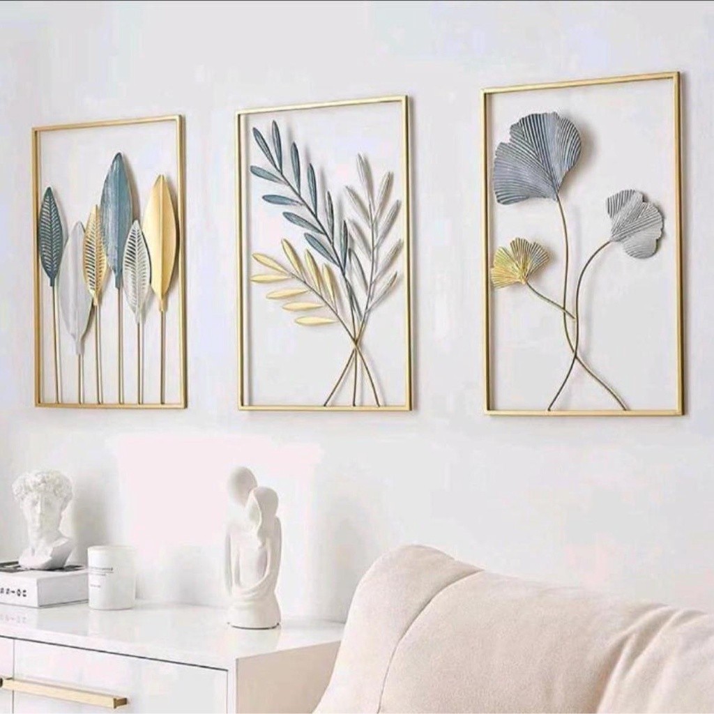 [1pcs] 40x60cm frame gold blue rustic, frame hiasan dinding, frame ...