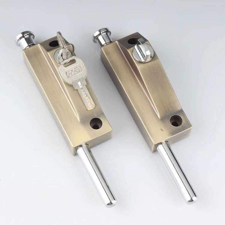 Latch Lock Automatic Rotating Door Latch Lock Surface Mounted Spring