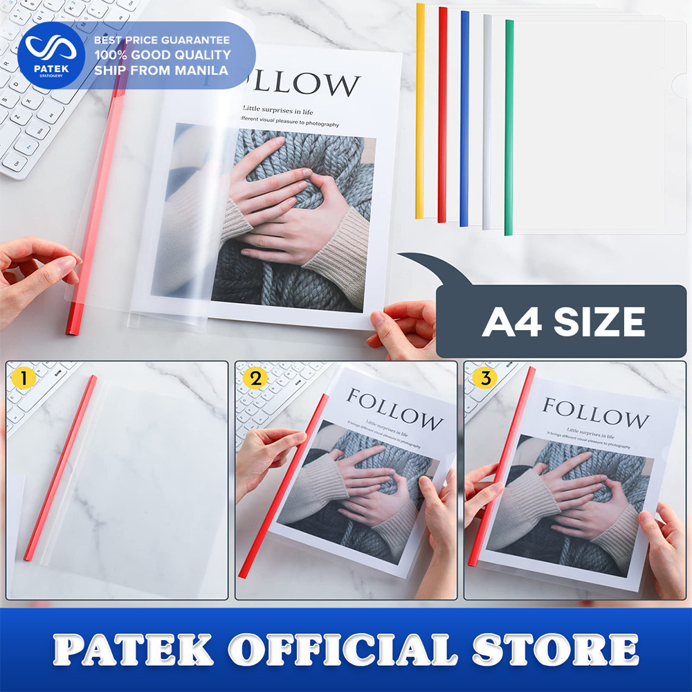 Patek Stationery Colored Sliding File Folder Report Resume Presentation ...