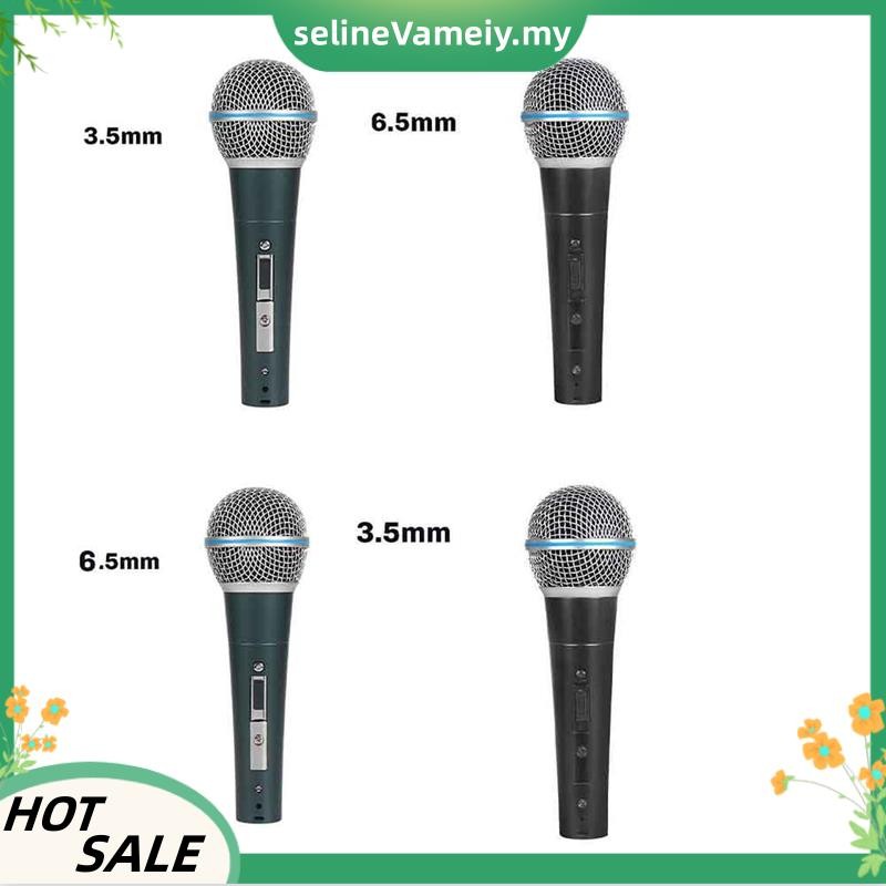 Metal Dynamic Microphone Wired Microphone for Karaoke Singing Wedding ...