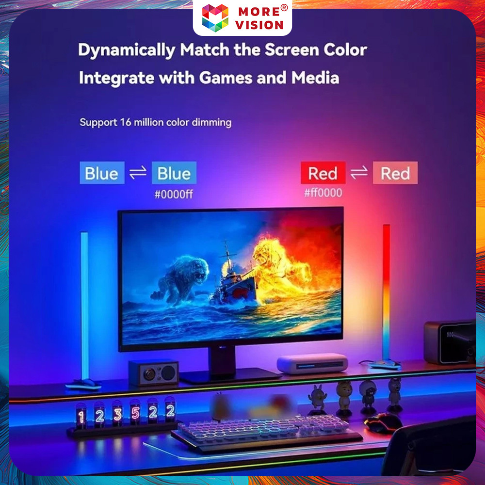 Smart Ambient Lighting Display LED Strip Sync Light RGB Dream Color PC ...