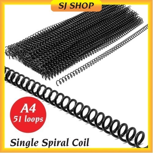 A4 Pvc Spiral Coil Metal Spiral Coils Steel Spiral Coils Wire