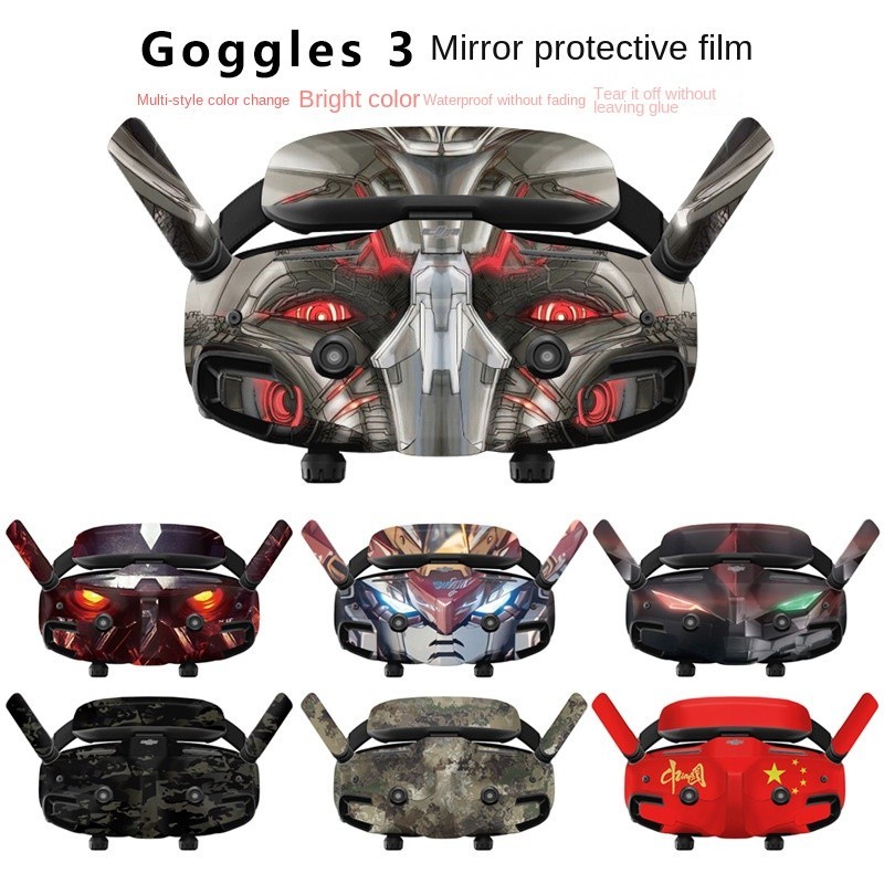 Suitable for DJI Avata 2 Stickers Goggles 3 Through Machine Glasses ...