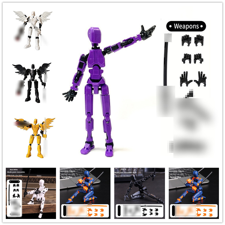 T13 Action Figure 3D Printing Black Dummy 13 Figure Titans 13 Figure ...