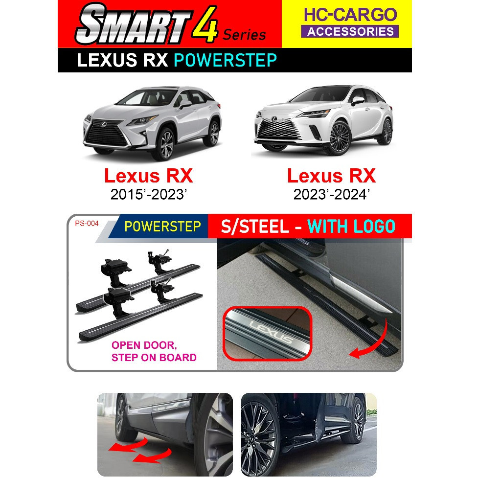 HC CARGO LEXUS RX 2015 - 2024 Alloy Power Side Steps Retractable ...