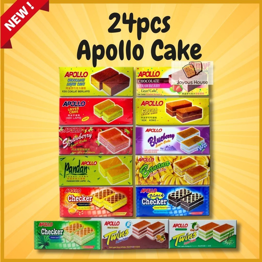 24pcs x 18g Apollo Layer Cake / Checker /Twins Assorted Flavor / Apollo ...