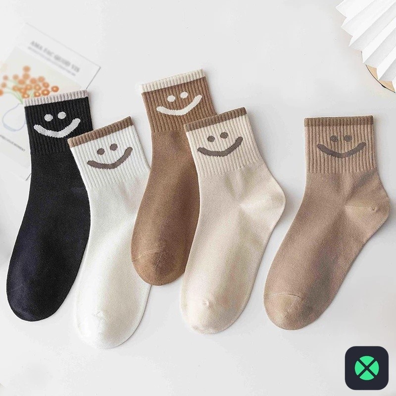 1F Japanese Cute Smiling Socks / Spring Summer Girls Sweet Sock ...