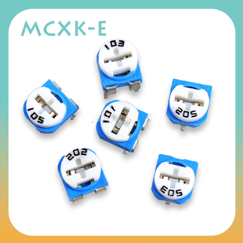 sourcing map 2 x 100 ohm 10% Variable Widerstand Trimpot Potentiometer