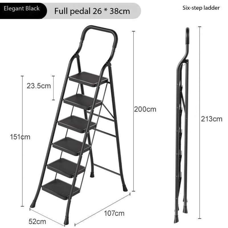 Malaysia 6 Steps Heavy Duty Ladder With Handrails And Without Handrails ...