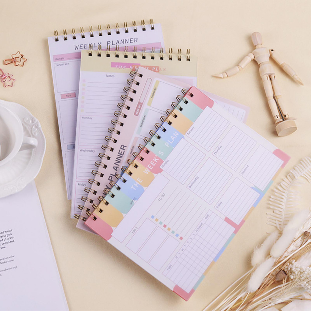 {uStuttg} Office Organization Planner No-date Weekly Planner Spiral ...