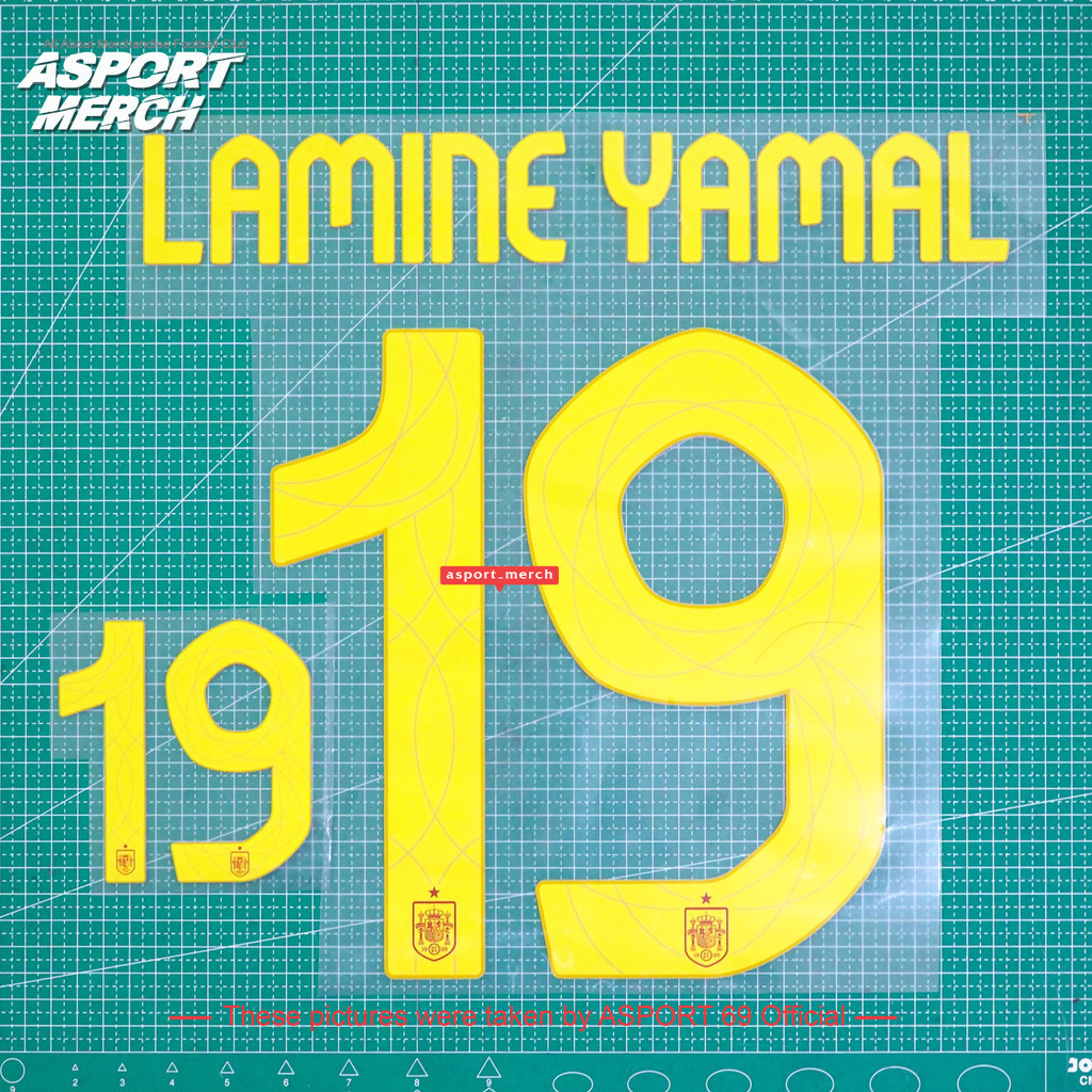 Nameset LAMINE YAMAL SPANISH HOME EURO 2024 2025 NEWEST SPAIN