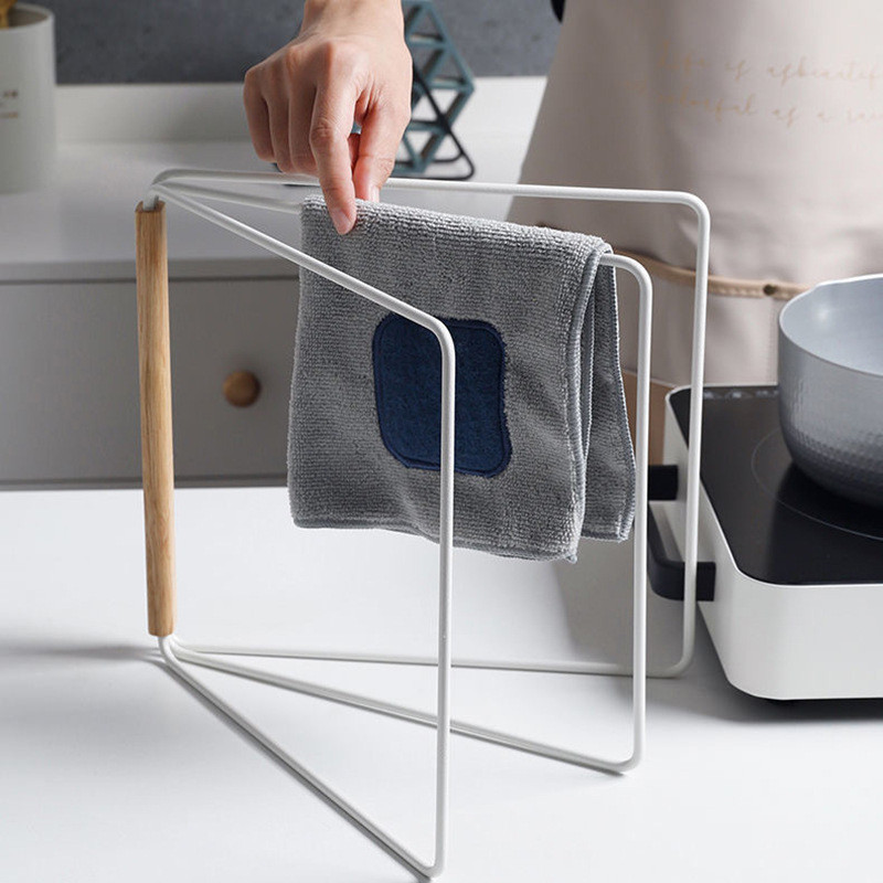 Japanese Kitchen Towel Rack Countertop Drying Rag Rack Vertical ...