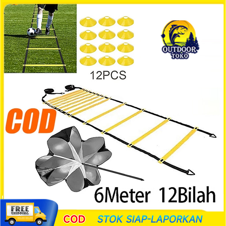 PERALATAN Agility Ladder Speed Football Training Ladder/Nylon Rope ...