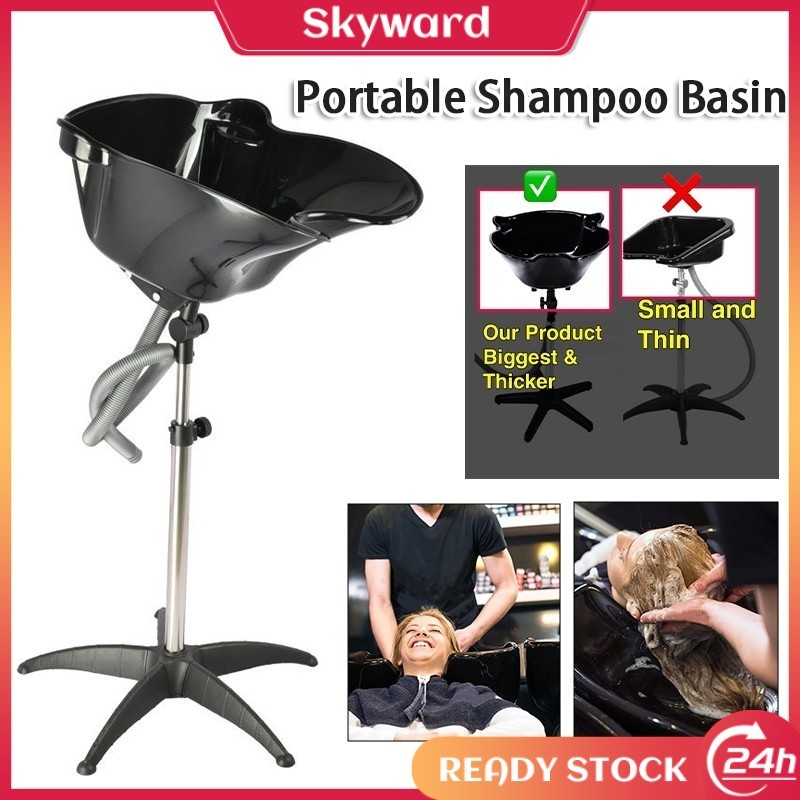 Wash Hair Basin Portable Adjustable Hair Wash Basin Salon Adjustable ...