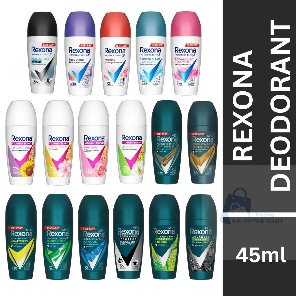 REXONA Deodorant Roll On Women / Men (45ml) | Shopee Malaysia