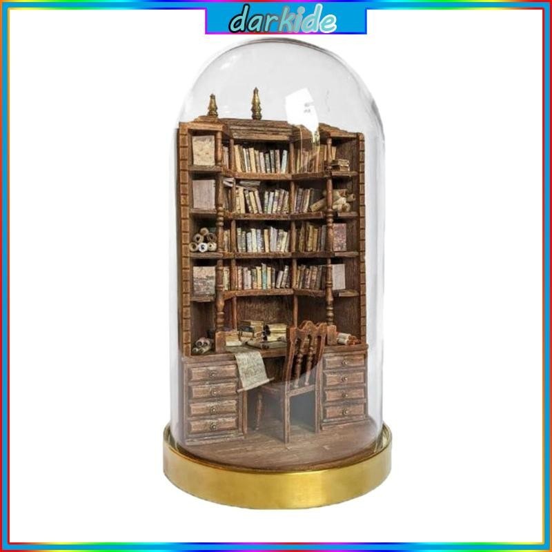 Dark Miniature Gothic Bookshelf Creative Mini Library Anxiety Bookshelf ...
