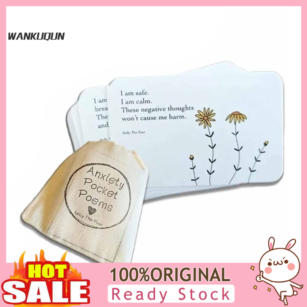 [Ready stock] Pocket Poem Card Comforting Anxiety Poems Empower Your ...