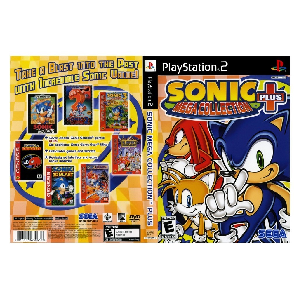 🔥PS2 Games CD DVD 🔥PS2 Sonic Mega Collection Plus (DVD Game) | Shopee ...