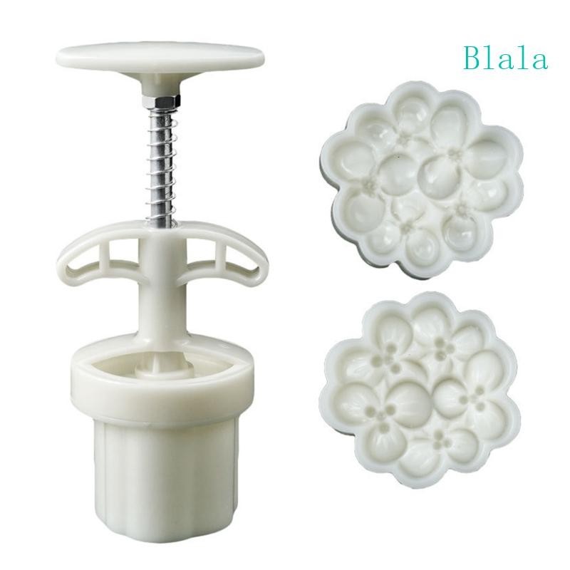 Blala Fragrans Shape Mooncake Mold Set 50g Mid-Autumn Festival DIY Hand ...