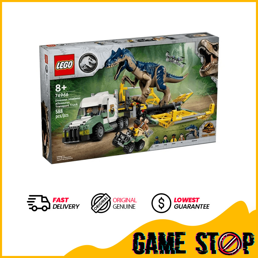 Lego 76966 Jurassic World Dinosaur Missions: Allosaurus Transport Truck ...