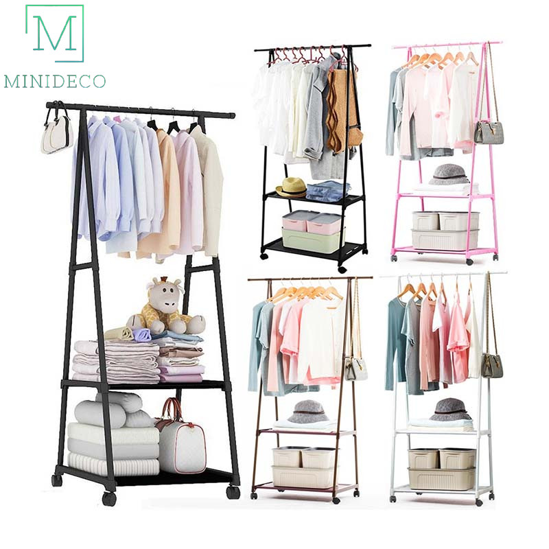 Metal Clothes Rack Cloth Rack Hanging Organizer Drying Rack / Easy Move ...