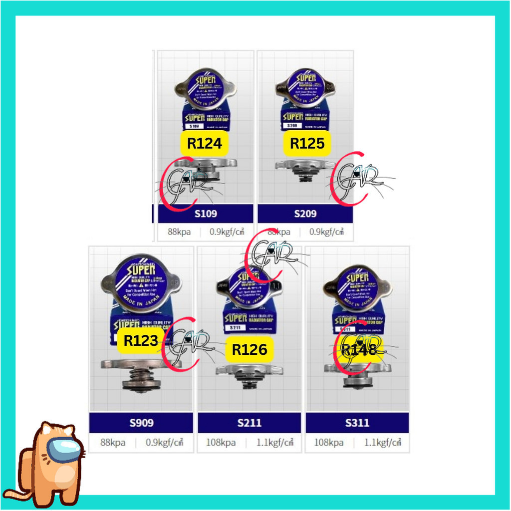 (SUPER JAPAN) RADIATOR CAP R126 R148 R124 R125 R154 PERODUA TOYOTA ...