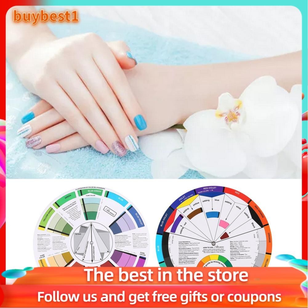 Buybest1 Chromatic Circle Of Colors Color Wheel Guide Mixing
