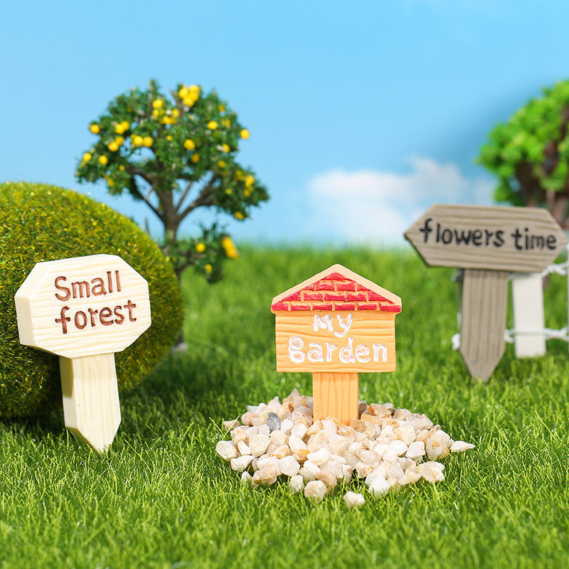 DIY assembly of signage micro landscape forest garden ornaments ...