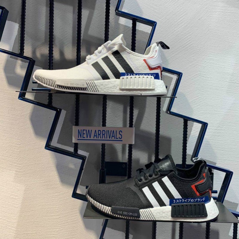 ADIDAS Originals NMD_R1 Japan Pack Boost Black White Blue Red Men Shoes ...