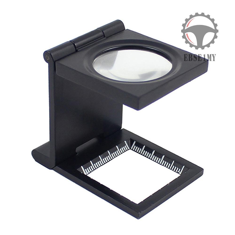 10X 28mm Mini Zinc Alloy Folding Magnifier with Scale for Textile ...