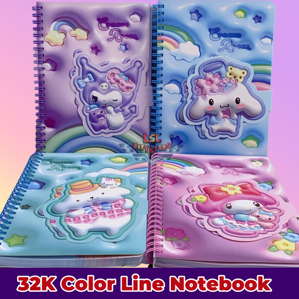 [R-666] LSL GIFTS Coils O-Wire Spiral Notebook 4 Colors Monochrome ...