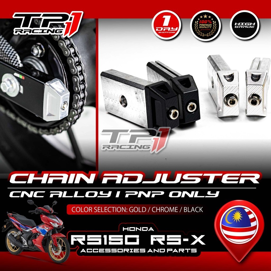 RS RSX Chain Adjuster Set I Alloy CNC I PNP For HONDA R150 RS-X 150 ...