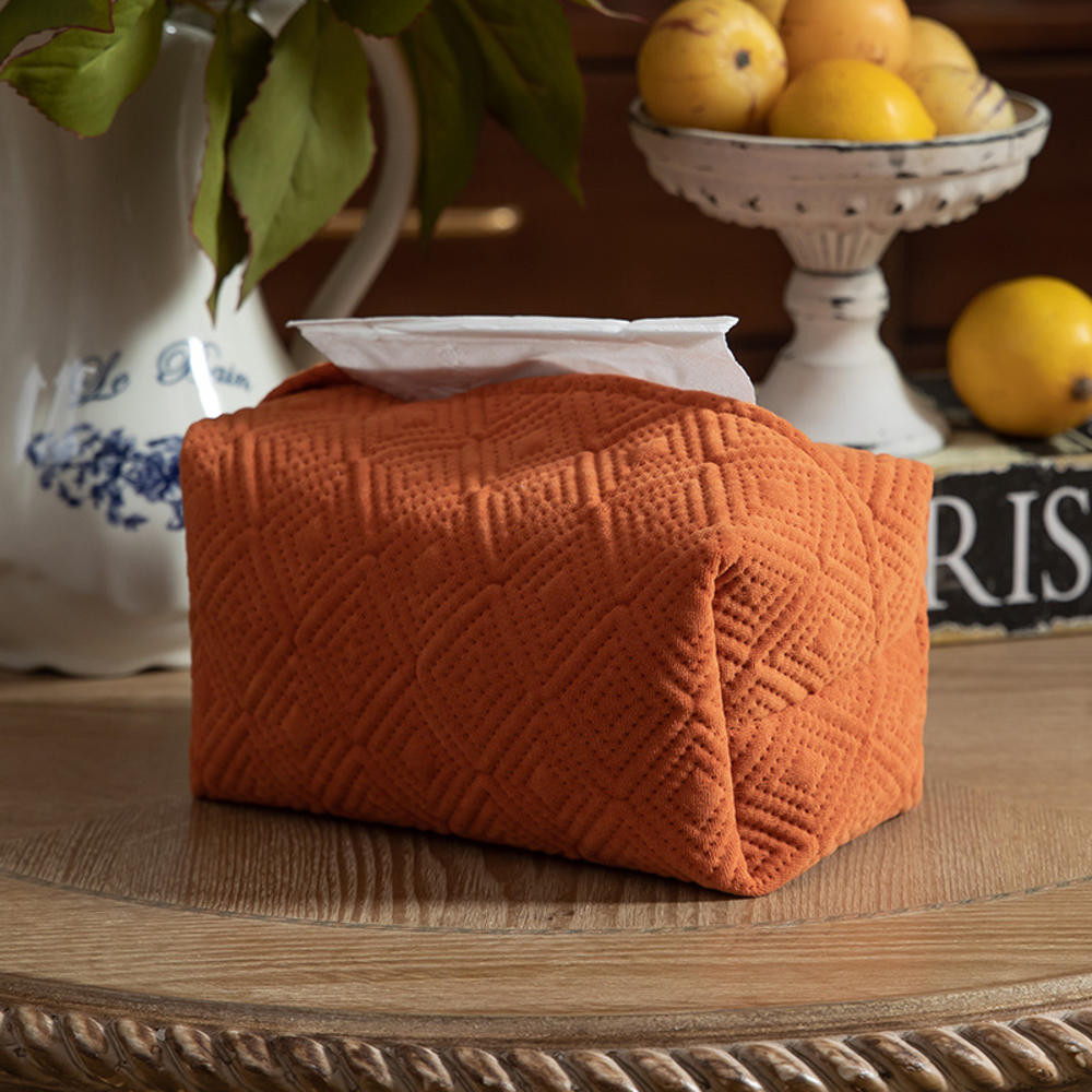 Nordic Style Tissue Bag Solid Color Tissue Box Cover Elegant Napkin ...