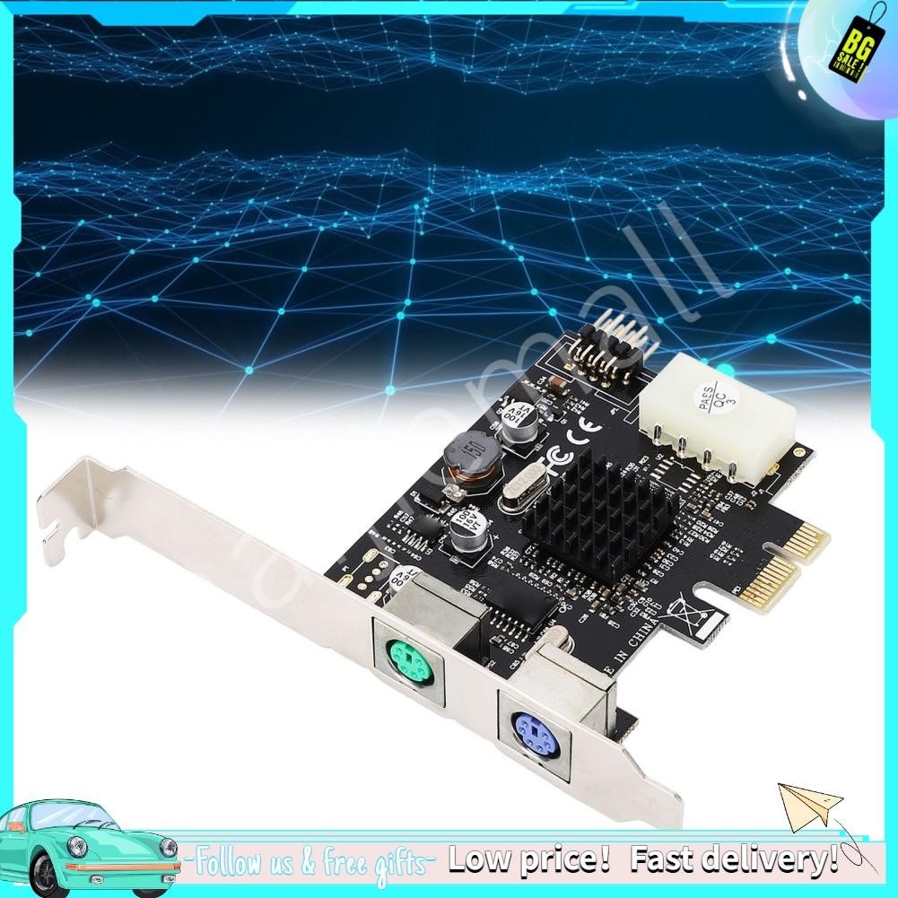 Haijiemall Keyboard Mouse Expansion Card Closed Inductor 2 Ports PS/2 ...