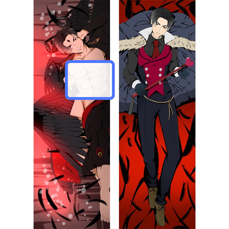 Obey Me Characters Lucifer Dakimakura Sarashina Ruka Body Pillow Case ...