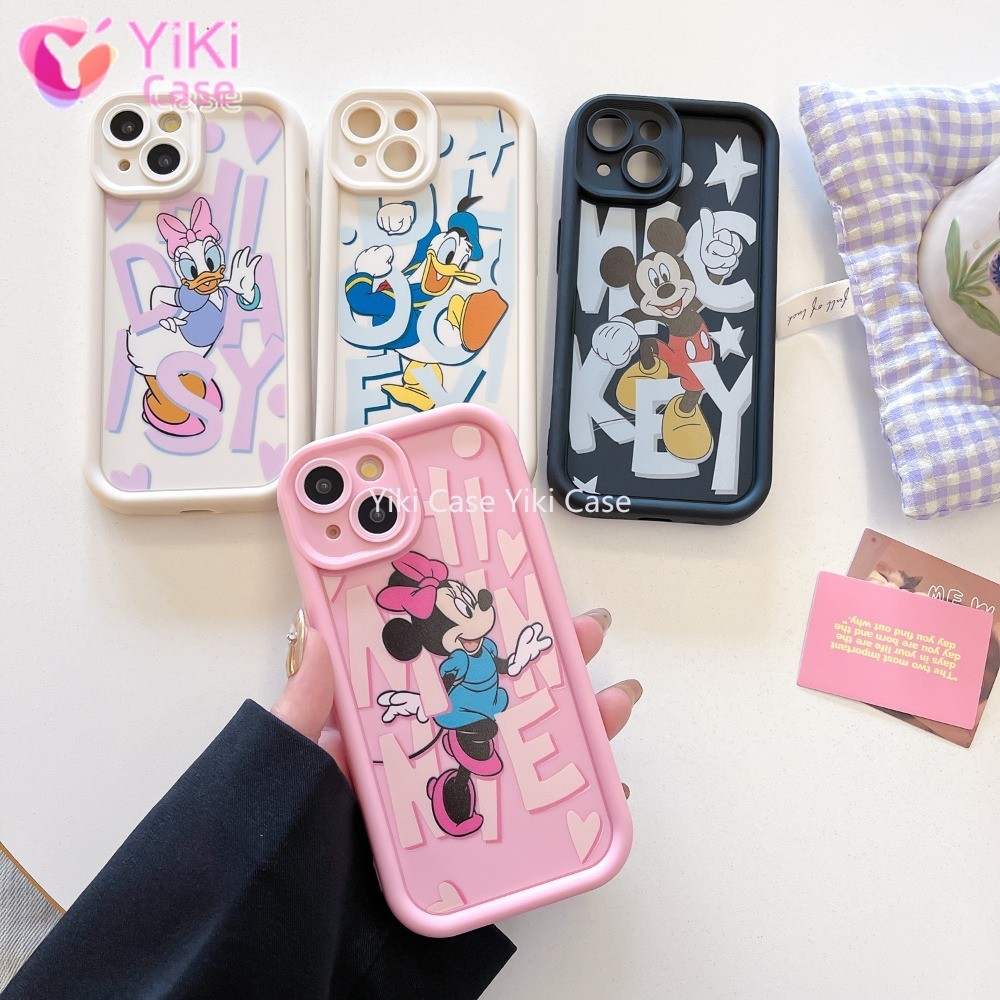 Hi Minnie Daisy Mickey Cartoon Multistep Soft Phone Case for VIVO Y100 ...