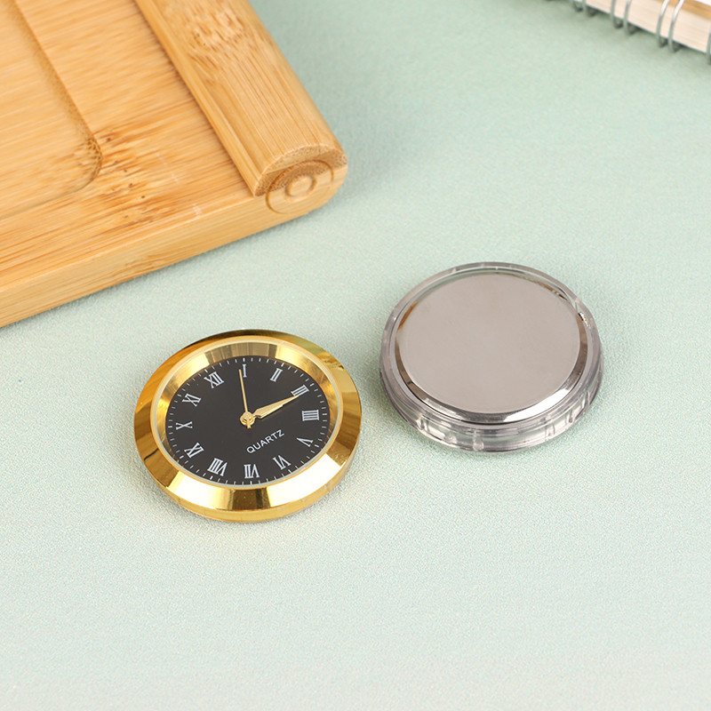 [ndr] Quartz Glass Mirror Clock Watch Head Movement Round Clocks Head ...