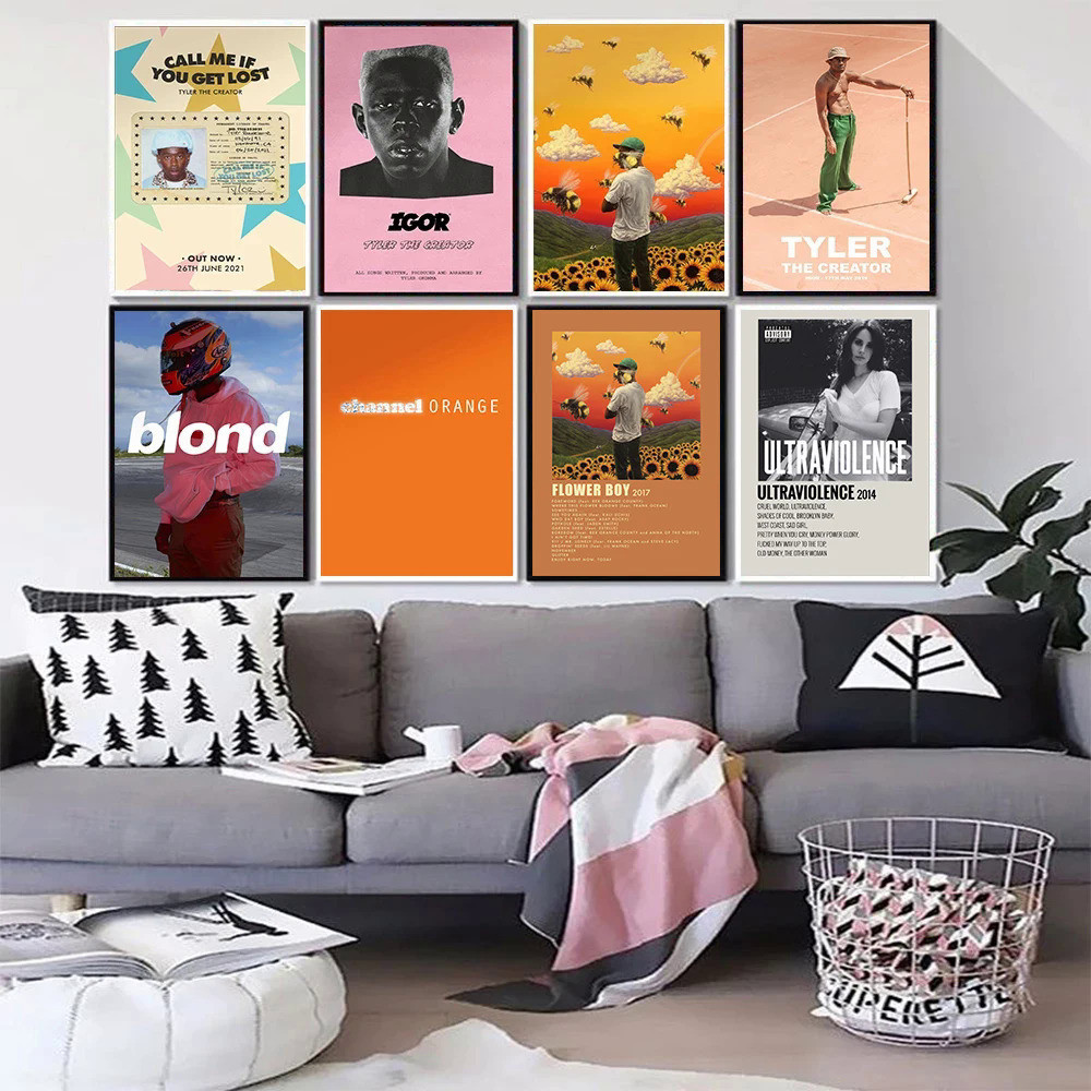 Rapper Star Poster Tyler The Creator Frank Blonde Boy Band Music Album ...