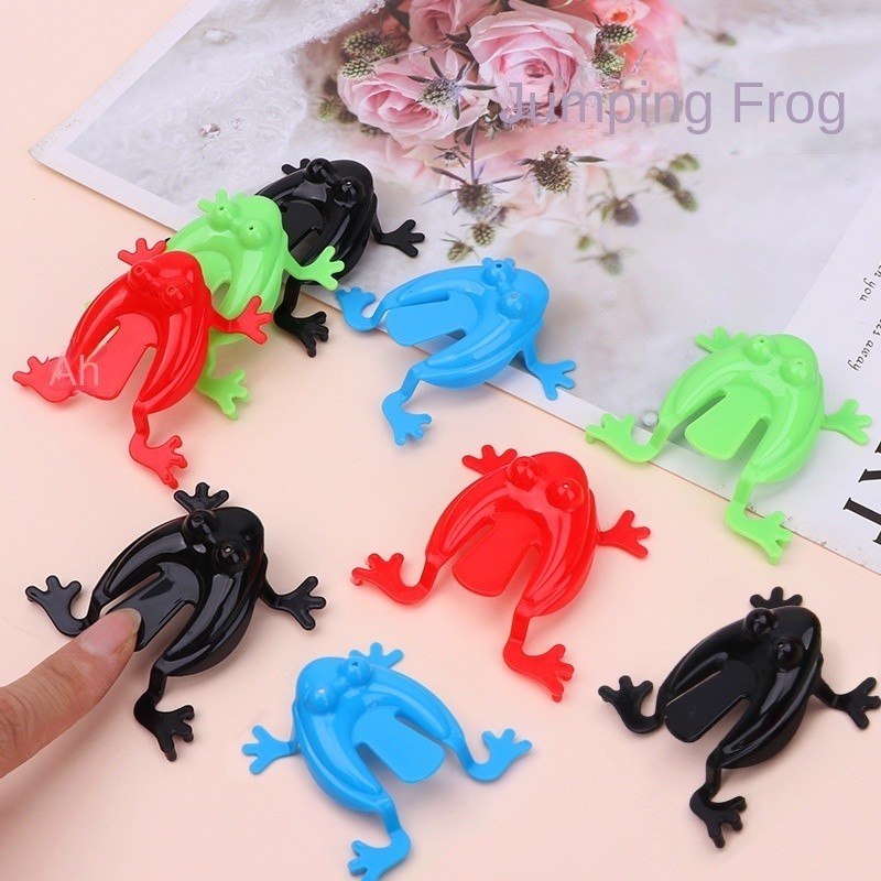 Jumping Frog Bounce Fidget Toys For Kids Stress Reliever Toys Plastic