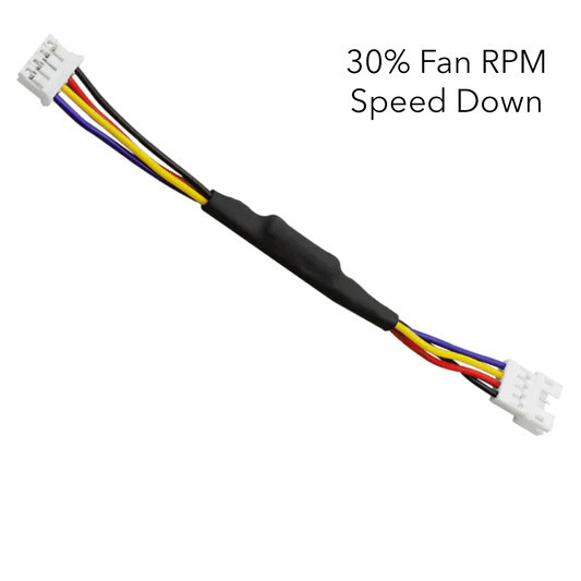 3Pin/4Pin Computer PC Case Fan Speed Reducer, Low Noise Extension cord ...