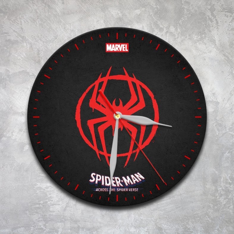 KAYU Marvel Spider-man MDF Wooden Wall Clock - Spiderman Clock ...