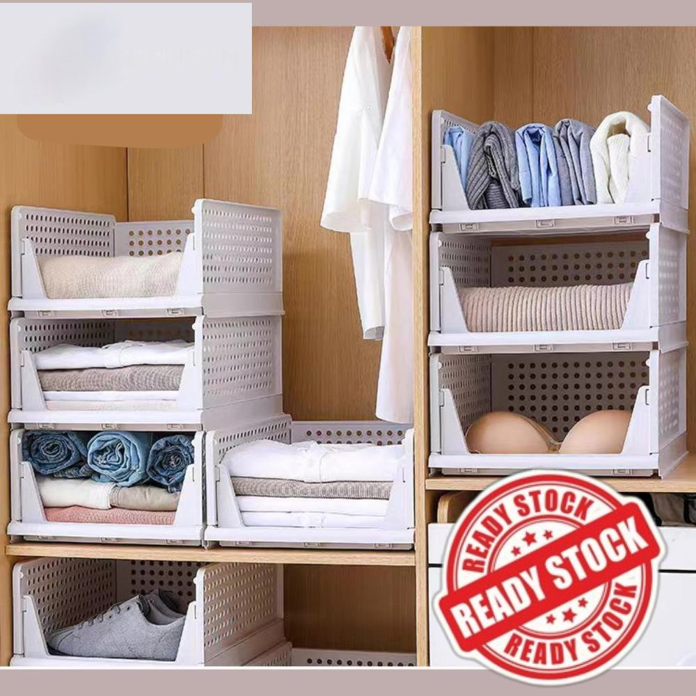 Plastic Drawers Closet Divider Storage Box Bin Cabinet Wardrobe ...