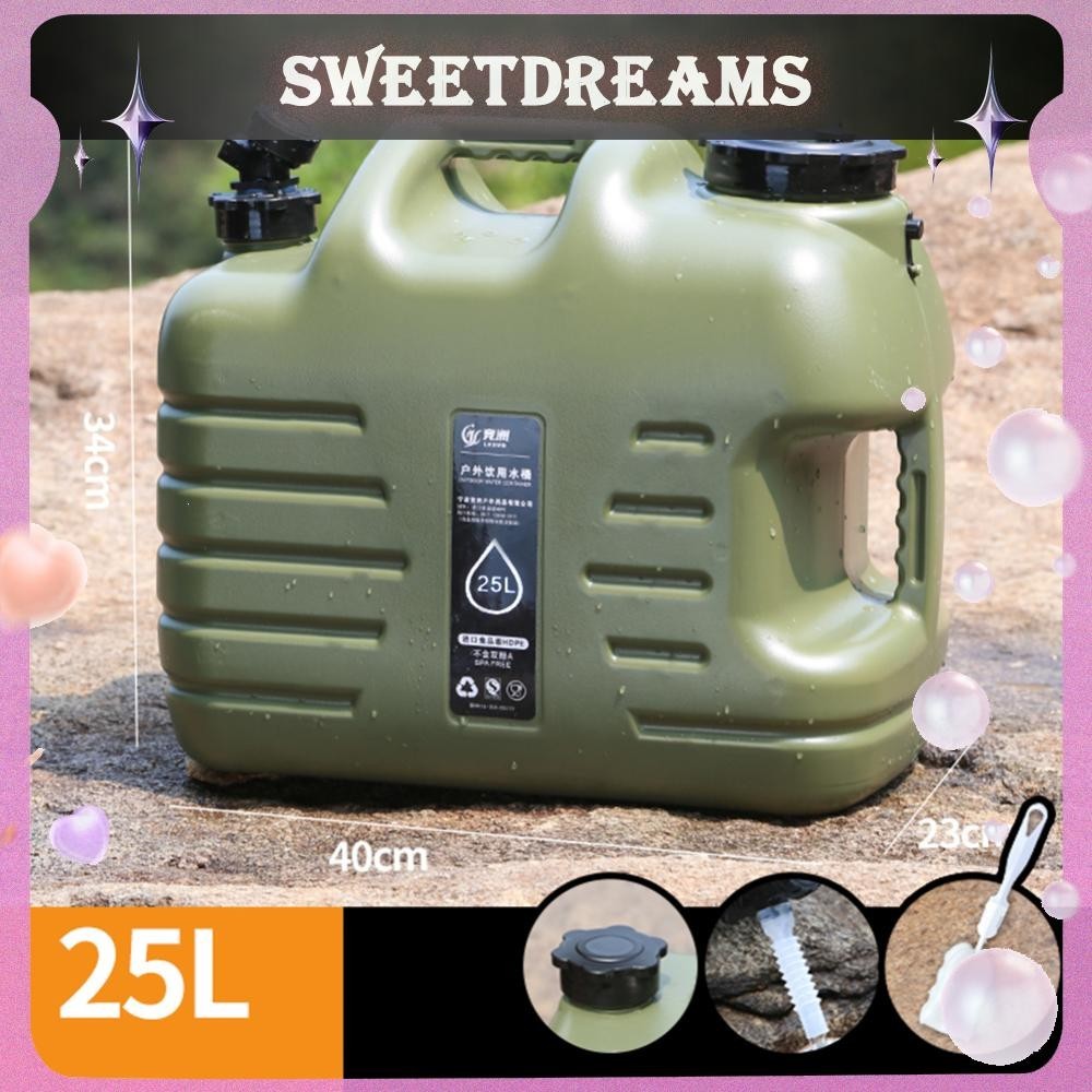 Ashosteey Collapsible Water Container With Spigot, Food Safe Water Storage Jug,BPA Free Foldable Cube Hiking Camping Driking Outdoors Indoors Emergency