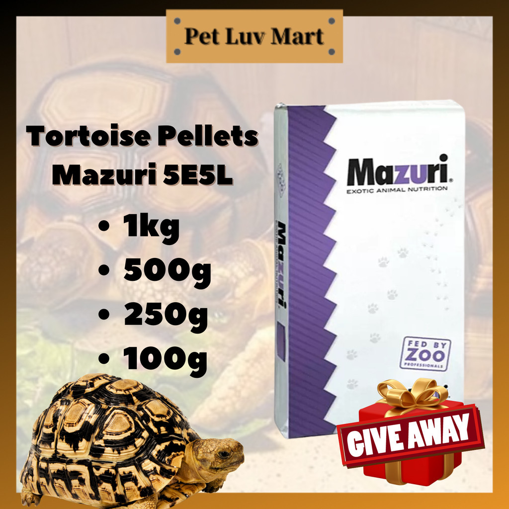 5E5L Tortoise Pellets Mazuri 1kg马祖瑞5E5L陆龟粮 Makanan Kura-Kura Mazuri ...